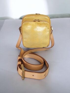 Louis Vuitton Monogram Yellow Vernis Wooster Crossbody Bag